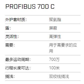 KABELSCHLEPP總線(xiàn)電纜PROFIBUS 700 C系列